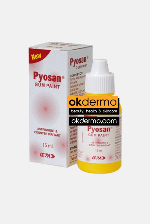 Pyosan® Gum Paint for Inflamed Sore Gums Tannic Acid 27% + Iodide 0.05% + Iodine 0.03% + Thymol 0.033% + Menthol 0.05%