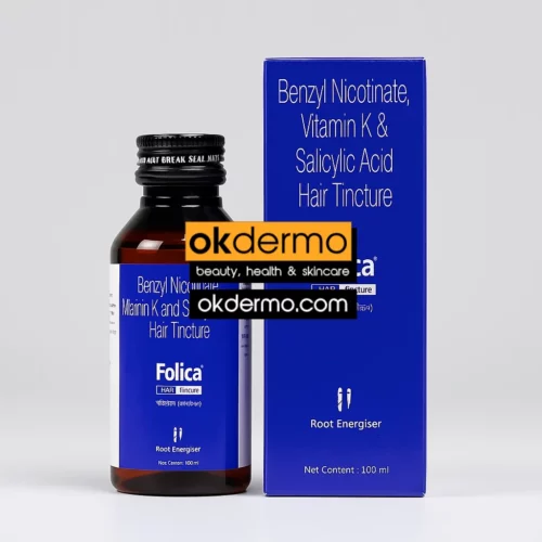 Benzyl Nicotinate + Salicylic Acid + Vitamin K Alopecia Areata Treatment Hair Tincture Folica® 100ml 3.4fl.oz